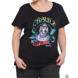 Disney The Little Mermaid Ursula Metal Girls T-Shirt Plus Size